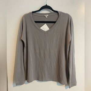 PJ Harlow long sleeve dark gray lounge top‎ size XS